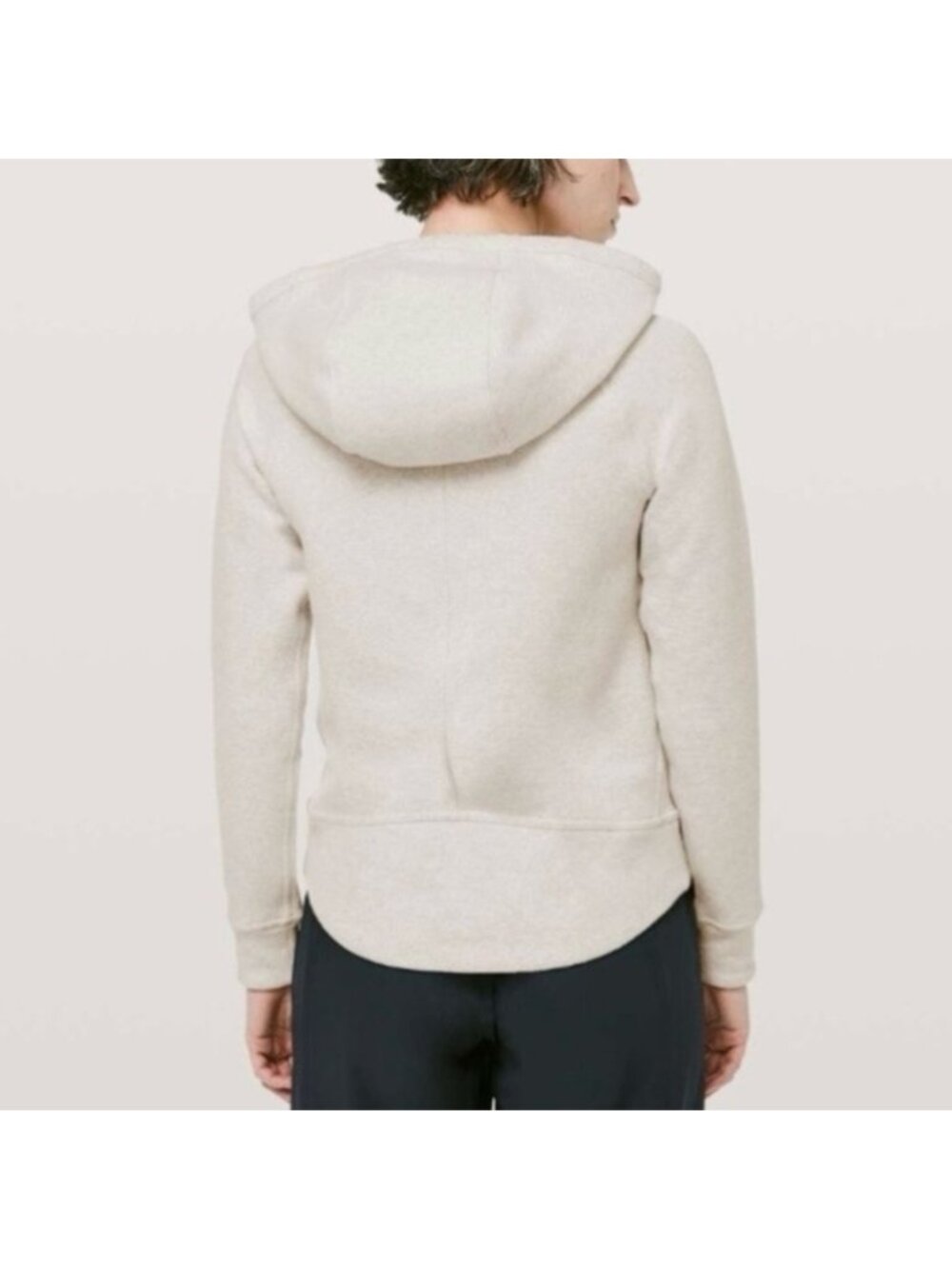 Lululemon Catch A Moment Hoodie Heathered Light Ivory 6
